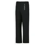 Pantalon de trekking Merrell color negro, confeccionado en tejido ripstop elástico. Presenta un corte recto, cintura con cinturón integrado de cinta con hebilla de liberación rápida y logo de la marca en la parte frontal.