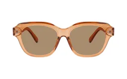 Lentes de sol Huesca modelo Helena, color marrón con marco de acetato y lentes marrones.