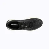 Championes de running Merrell Morphlite, diseñados para terrenos mixtos de carretera y montaña. Presentan un empeine de jacquard en color negro, con entresuela de espuma FloatPro en color crema y suela de goma adherente. Incluyen botín interno para mayor sujeción y forro de malla transpirable.