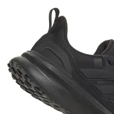 Championes de running Adidas modelo Ultrarun 5 TR, color negro. Presentan un diseño técnico con malla superior repelente al agua, mediasuela con tecnología Bounce 2.0 para mayor amortiguación y suela de goma Adiwear con tracción optimizada para diversos terrenos.