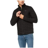 Campera acolchada negra The North Face Thermoball, con cierre frontal, cuello alto y bolsillos laterales con cierre.