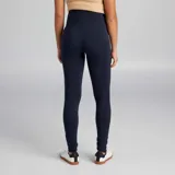 Legging de maternidad largo de punto liso en color azul marino, de corte ajustado y diseño cómodo para la etapa de embarazo.