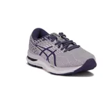 Championes de running Asics Gel Pacemaker 4, color violeta con detalles en lila. Presentan tecnología AmpliFoam en la entresuela para mayor amortiguación y diseño de malla transpirable en la parte superior.