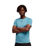 Remera de hombre Puma de manga corta, color verde azulado, con cuello redondo y logo de la marca estampado en el centro del pecho.