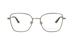 Armazón de anteojos Demenego modelo 129/54 col GBR, de metal color marrón con forma cuadrada y patillas con estampado carey.