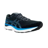 Championes de running Asics modelo Gel-Cumulus 24 SE, color negro con detalles en azul y blanco. Presentan tecnología FF Blast en la entresuela para mayor amortiguación y diseño de malla transpirable.