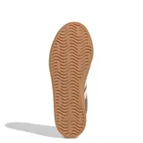 Championes Adidas VL Court 3.0 para mujer, color marrón con las tres tiras características en blanco y suela de goma tipo chunky.