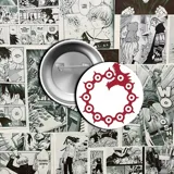 Pin metálico con el símbolo de los 7 pecados capitales del anime Nanatsu no Taizai.