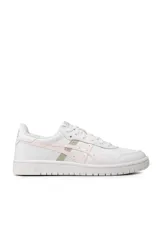 Championes deportivos Asics Japan S de color blanco, inspirados en los modelos de básquet retro, con capellada de cuero sintético y suela de goma.