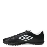 Championes de fútbol 5 Umbro Classico II TF, color blanco con detalles en negro.