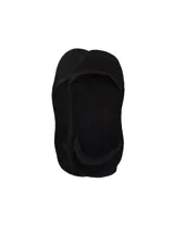 Medias invisibles de corte bajo, color negro, diseñadas para usar con zapatillas o mocasines.
