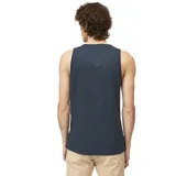 Musculosa azul con estampado frontal con la palabra "Future" en la parte superior, un logo de Element Skateboard Projects en el centro y la palabra "Nature" en la parte inferior.