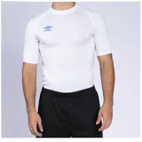 Remera térmica de ajuste ceñido, manga corta y cuello redondo, con logo de la marca estampado en el pecho.