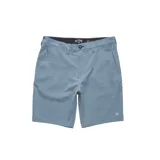 Short de vestir azul con bolsillos laterales y traseros.