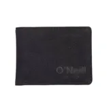 Billetera O'Neill modelo OMS1BI02 de cuero sintético negro, con el logotipo de la marca grabado en la esquina inferior derecha.