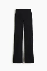 Leggings de deporte negros de tiro alto y piernas acampanadas, confeccionados con tejido funcional SculptMove y tecnología DryMove.