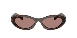 Lentes de sol Prada modelo 26Z, con armazón de acetato carey y diseño ovalado.