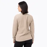 Polar de media cremallera Merrell, confeccionado en microfleece de poliéster reciclado. Presenta cuello alto, mangas largas con puños elásticos y logo de la marca bordado en el pecho.