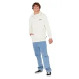 Canguro Rip Curl Surf Revival Line Up de color blanco hueso, con capucha ajustable mediante cordón, bolsillo tipo canguro en la parte delantera y el logotipo de la marca estampado en pequeño en el pecho.