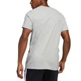 Remera gris de algodón con logo Adidas Badge of Sport estampado en el pecho.