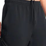 Pantalón de jogging Under Armour modelo Unstoppable Fleece, color negro, con cintura elástica, bolsillos laterales con cierre y puños ajustados en los tobillos.