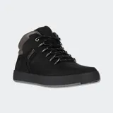 Botas Timberland Davis Square de color negro, caña media, confeccionadas en cuero con detalles acolchados en el cuello y suela de goma.