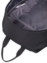 Mochila urbana Cat modelo Gobi Light, color negro. Cuenta con compartimento principal con cierre, bolsillo interior acolchado para portátil, bolsillo frontal con organizador y trabillas frontales para accesorios. Incluye panel trasero acolchado y correas ajustables.