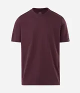 Remera básica de hombre con cuello redondo y manga corta, confeccionada en algodón con textura acanalada y corte comfort.