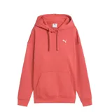 Canguro con capucha y cordones ajustables, de corte holgado, con bolsillo frontal tipo canguro y logo de la marca bordado en el pecho.