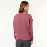 Buzo de cuello redondo confeccionado en felpa francesa, con mangas largas y puños acanalados. Presenta un diseño liso y corte holgado.