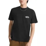 Remera Vans modelo Double Standard de color negro, confeccionada en algodón de manga corta y cuello redondo, con pequeño logotipo estampado en el pecho.