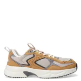 Championes negros de estilo running, con detalles en gris y suela blanca.