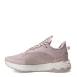 Championes de running Puma modelo Extend Lite Trail, color rosado con suela blanca y detalles en tono natural. Presentan una estructura de malla transpirable con refuerzos sintéticos, cordones al tono y una suela con relieve diseñada para mayor tracción.
