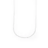 Cadena de plata 925 con eslabones tipo rolo.