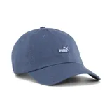 Gorra tipo "dad cap" color azul piedra con logo de Puma bordado en el frente.