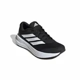 Championes de running Adidas Runfalcon 6 para mujer, color negro con las clásicas tres tiras laterales en blanco y entresuela de EVA blanca con tecnología Cloudfoam.