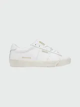 Zapatillas Golden Goose modelo Matchstar, color blanco con detalles dorados.