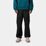 Pantalón cargo Carhartt de corte regular y talle bajo, confeccionado en tejido ripstop de algodón. Presenta diseño de inspiración militar con múltiples bolsillos, refuerzo de doble capa en las rodillas y cordones ajustables en los puños.