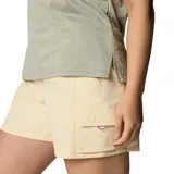 Remera técnica Columbia Bluevista Hill para mujer con tecnología Omni-Wick que absorbe el sudor. Diseño de manga corta y cuello redondo en color verde, con faldón posterior y aberturas en el dobladillo lateral.