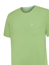 Remera de manga corta y cuello redondo, confeccionada en algodón orgánico. Presenta un bolsillo aplicado en el pecho con el logo de la marca bordado en contraste.
