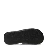 Sandalias de hombre Tiffosi, color negro, tipo chancla con tira superior ajustable con velcro y plantilla anatómica texturizada.