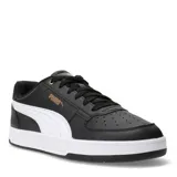 Championes urbanos Puma modelo Caven 2.0 para hombre, color blanco. Presentan un diseño de inspiración basquetbolística de los años 80, con capellada de cuero sintético, perforaciones en la puntera y suela de goma.