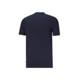 Remera Puma de hombre color negro, de corte clásico, con cuello en V y logo estampado en el pecho.