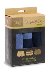 Pack de tres bóxer para hombre, con cintura elástizada. Incluye dos bóxer lisos y uno rayado.