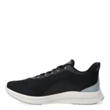 Championes deportivos Topper modelo VR Speed, color negro con detalles en gris claro. Presentan capellada de malla transpirable, cierre con cordones y suela blanca de alto rendimiento.