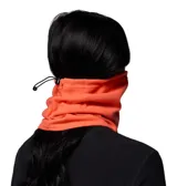 Cuello térmico de polar color naranja, con tecnología reflectante Omni-Heat™ y logo de la marca bordado en la parte inferior.