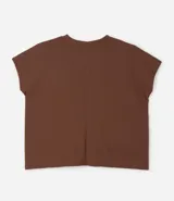 Blusa tipo muscle tee de Ashua, confeccionada en tejido ribana con textura acanalada, cuello redondo y diseño sin mangas.