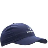 Gorra deportiva Topper de color azul marino, con visera curva y logo de la marca bordado en blanco en la parte frontal.