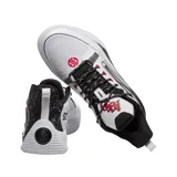 Championes de básquet 361 Aron Gordon Explode 2, color blanco con detalles en negro, gris y rojo.