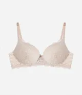 Soutien blanco con base, relleno y breteles regulables.